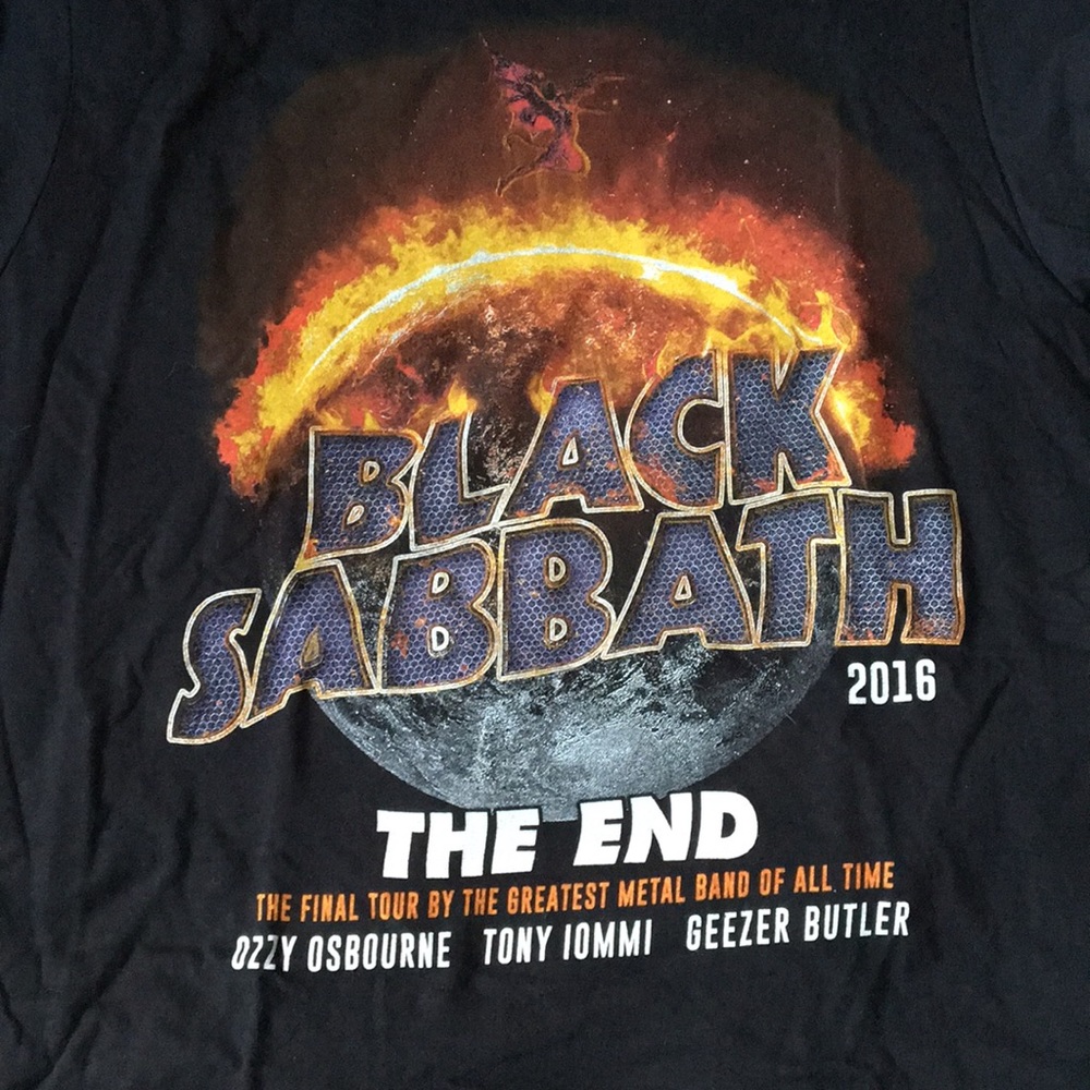 Black Sabbath THE END TOUR tee